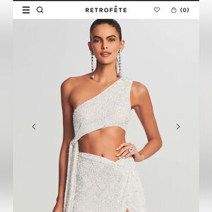 RETROFETE QUINN SEQUIN TOP